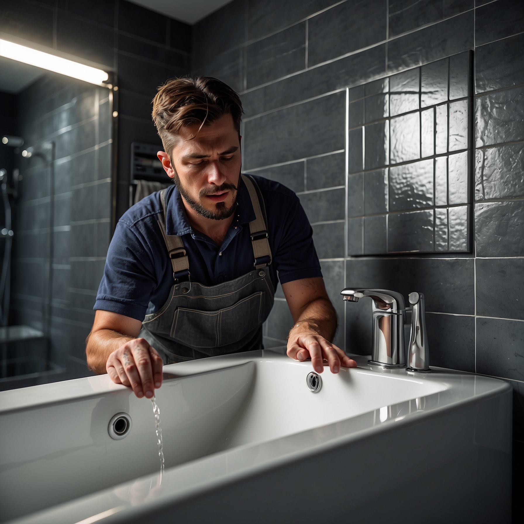 Bathroom Fitter working