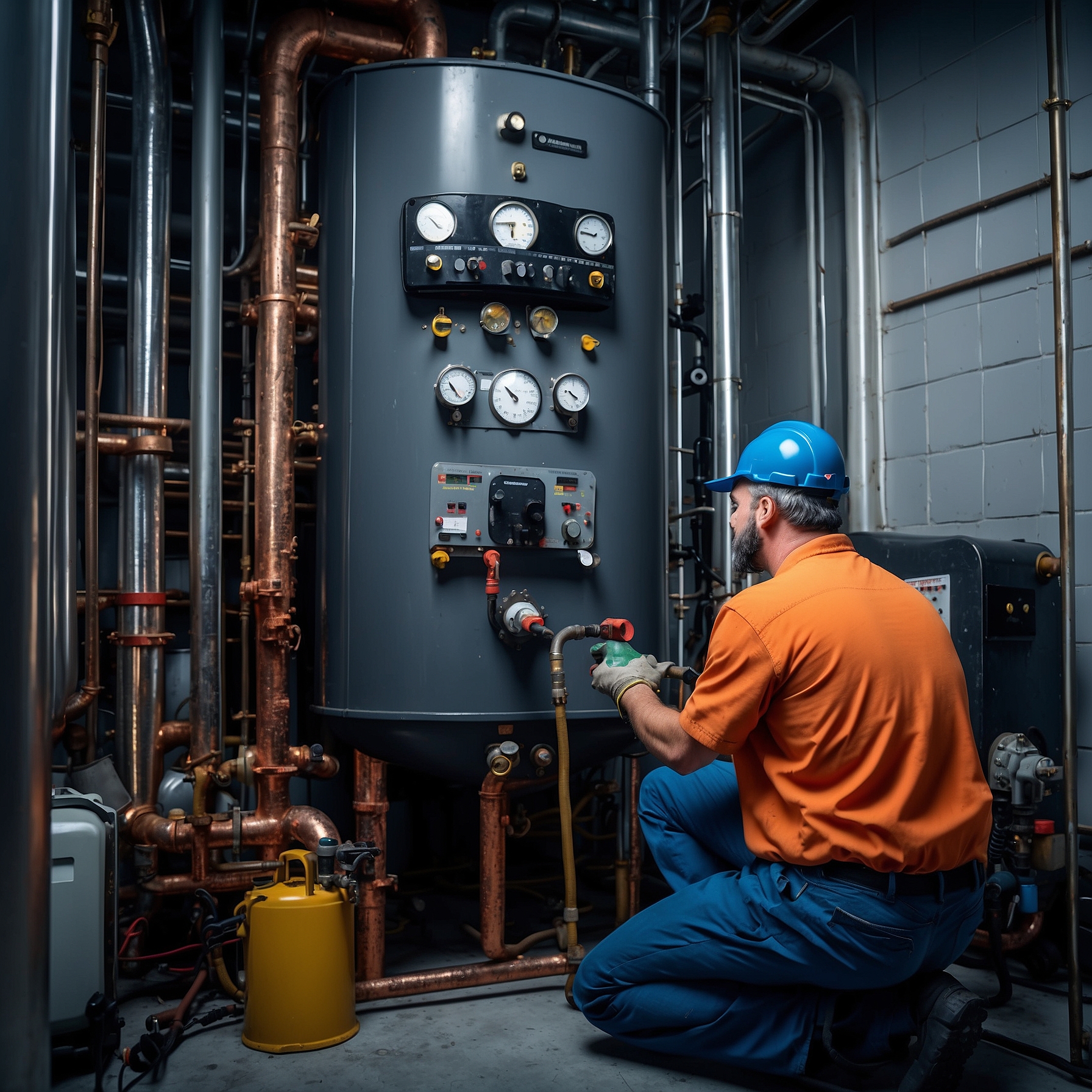 Boiler Repair working