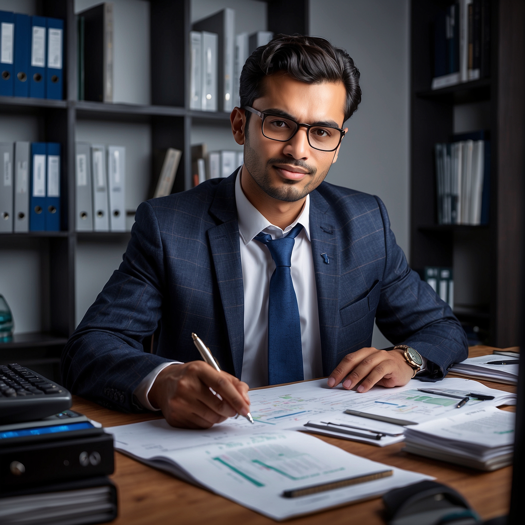 Chartered Accountant working